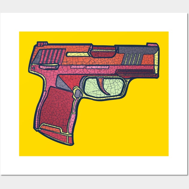 Pistol Wall Art by Toby Wilkinson